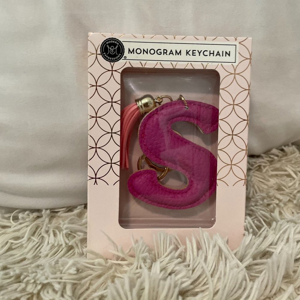 Monogram S Keychain